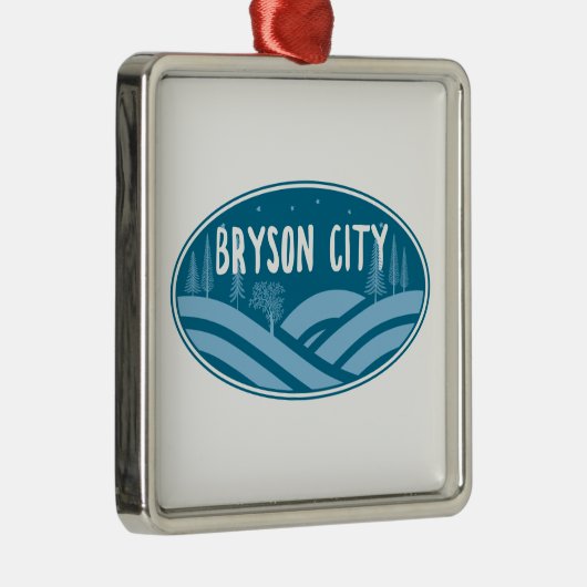 ブライソンシティノースカロライナアウトドア メタルオーナメント (右)