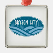 ブライソンシティノースカロライナアウトドア メタルオーナメント (正面)