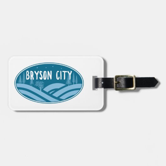 ブライソンシティノースカロライナアウトドア ラゲッジタグ (正面横)