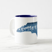 ブライソンシティノースカロライナ木目 ツートーンマグカップ (正面左)