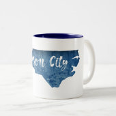 ブライソンシティノースカロライナ木目 ツートーンマグカップ (正面右)