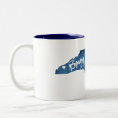 ブライソンシティノースカロライナ木目 ツートーンマグカップ (左)