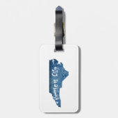 ブライソンシティノースカロライナ木目 ラゲッジタグ (裏面縦)