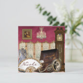 ブライダエレガントルシャワーの招待 招待状 (スタンド正面)