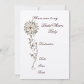 ブライダエレガントルシャワーの招待 招待状 (裏面)