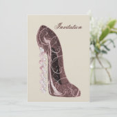 ブライダエレガントルシャワーの招待 招待状 (スタンド正面)