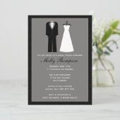 ブライダエレガントルシャワーの招待 招待状 (スタンド正面)