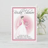 ブライダカスタマイズルシャワーの招待 招待状 (スタンド正面)