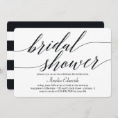 ブライダモダンルシャワーの招待 招待状 (正面/裏面)