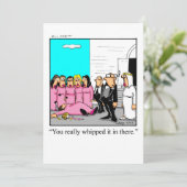 ブライダルおもしろいシャワーへの招待 招待状 (スタンド正面)