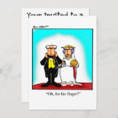 ブライダルおもしろいシャワーへの招待 招待状 (正面/裏面)