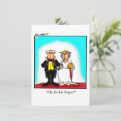 ブライダルおもしろいシャワーへの招待 招待状 (スタンド正面)