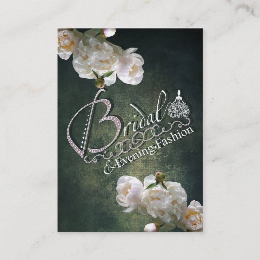 ブライダルおよび夕べファッション – 名刺 (正面)