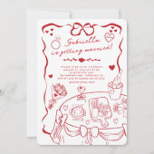 ブライダルお洒落シャワーへの招待 招待状 (正面)