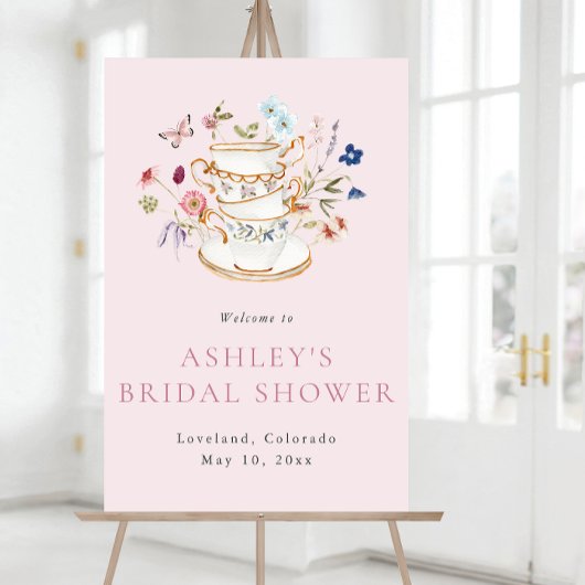 ブライダルお茶ウェルカムポスター ポスター