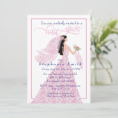 ブライダルかわいらしシャワーの招待状 招待状 (スタンド正面)