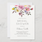 ブライダルかわいらしシャワーへの招待 招待状 (正面)