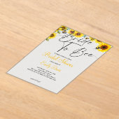 ブライダルの至福：花嫁へ アクリル招待状 (レイダウン)