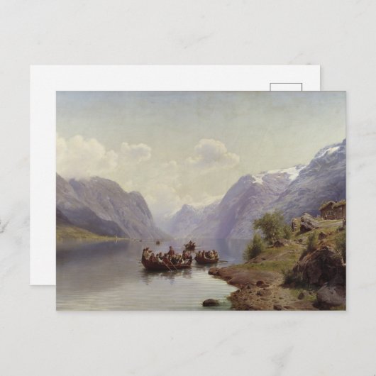 ブライダルの護衛はハードアンガーのフィールドで， 1865 ポストカード (正面/裏面)