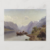 ブライダルの護衛はハードアンガーのフィールドで， 1865 ポストカード (正面)