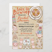 ブライダルは醸造用シャワー招待状 招待状 (正面/裏面)