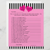 ブライダルまたはウェディングシャワーゲーム – 花嫁ピックカラー (正面/裏面)