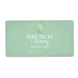 ブライダルまたはベビーシャワーミニシャンパンラベル ラベル