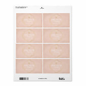 ブライダルまたはベビーシャワーミニシャンパンラベル ラベル (フルシート)