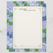 ブライダルアドバイスページブルーアジランジェアレースフローラ (正面/裏面)