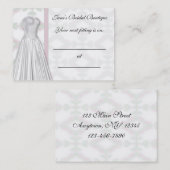 ブライダルアポイントメントカード 予約カード (正面/裏面)