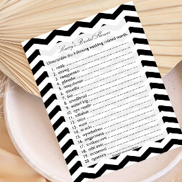 ブライダルウェディングシャワー単語スクランブルゲーム