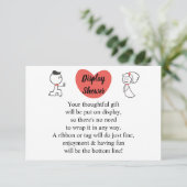 ブライダルウェディングシャワー結婚の夫婦を表示  エンクロージャーカード (スタンド正面)