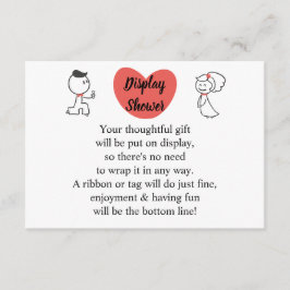 ブライダルウェディングシャワー結婚の夫婦を表示  エンクロージャーカード