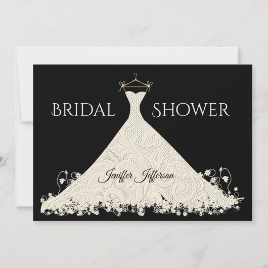 ブライダルエレガントシャワーへの招待 招待状 (正面)