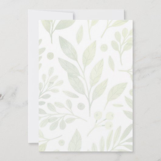 ブライダルエレガントシャワーへの招待 招待状 (裏面)