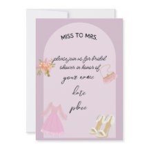 ブライダルエレガントシャワーへの招待