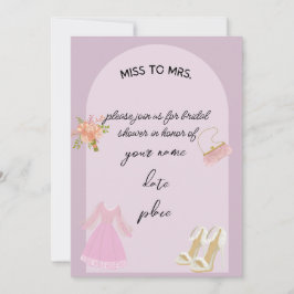 ブライダルエレガントシャワーへの招待 招待状