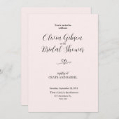 ブライダルエレガントシャワー招待カード 招待状 (正面/裏面)