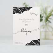 ブライダルエレガントシャワー招待フラットカード (スタンド正面)