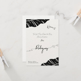 ブライダルエレガントシャワー招待フラットカード