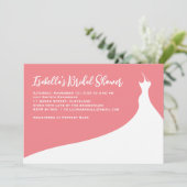 ブライダルエレガントシャワー招待珊瑚 招待状 (スタンド正面)