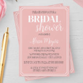 ブライダルエレガントフォーマルシャワーへの招待 招待状