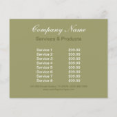 ブライダルエレガントブーケウェディングプランナー チラシ (裏面)