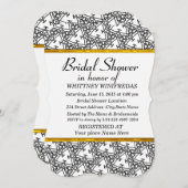 ブライダルエレガントホワイトシャワー招待状 招待状 (正面/裏面)
