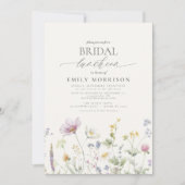 ブライダルエレガントランチョンワイルドフラワー 招待状 (正面)