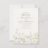 ブライダルエレガントランチョンワイルドフラワー 招待状 (正面)