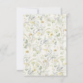 ブライダルエレガントランチョンワイルドフラワー 招待状 (裏面)