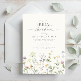 ブライダルエレガントランチョンワイルドフラワー 招待状