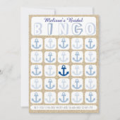 ブライダルカスタムビンゴいかりゲームカードに記入 (正面)