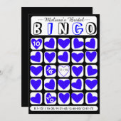 ブライダルカスタムビンゴブルーのゲームカードで記入 (正面/裏面)